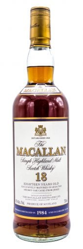1984 Macallan Single Malt Scotch Whisky 18 Year Old 750ml